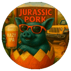 Cervezas asturianas Jurassic Pork Hazy IPA en 