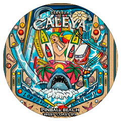 Cervezas asturianas Caleya Pinball Beach en 
