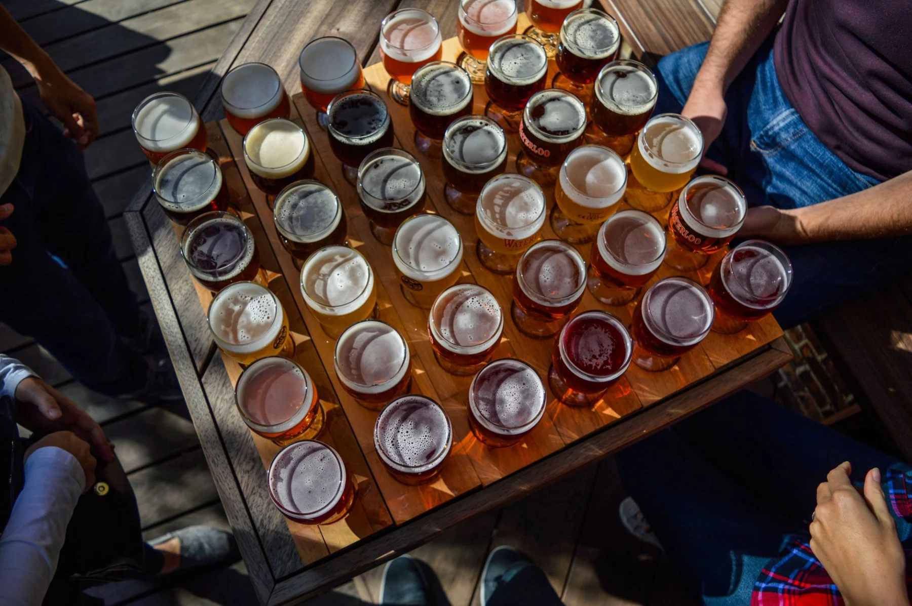 Bandeja para cata de cervezas