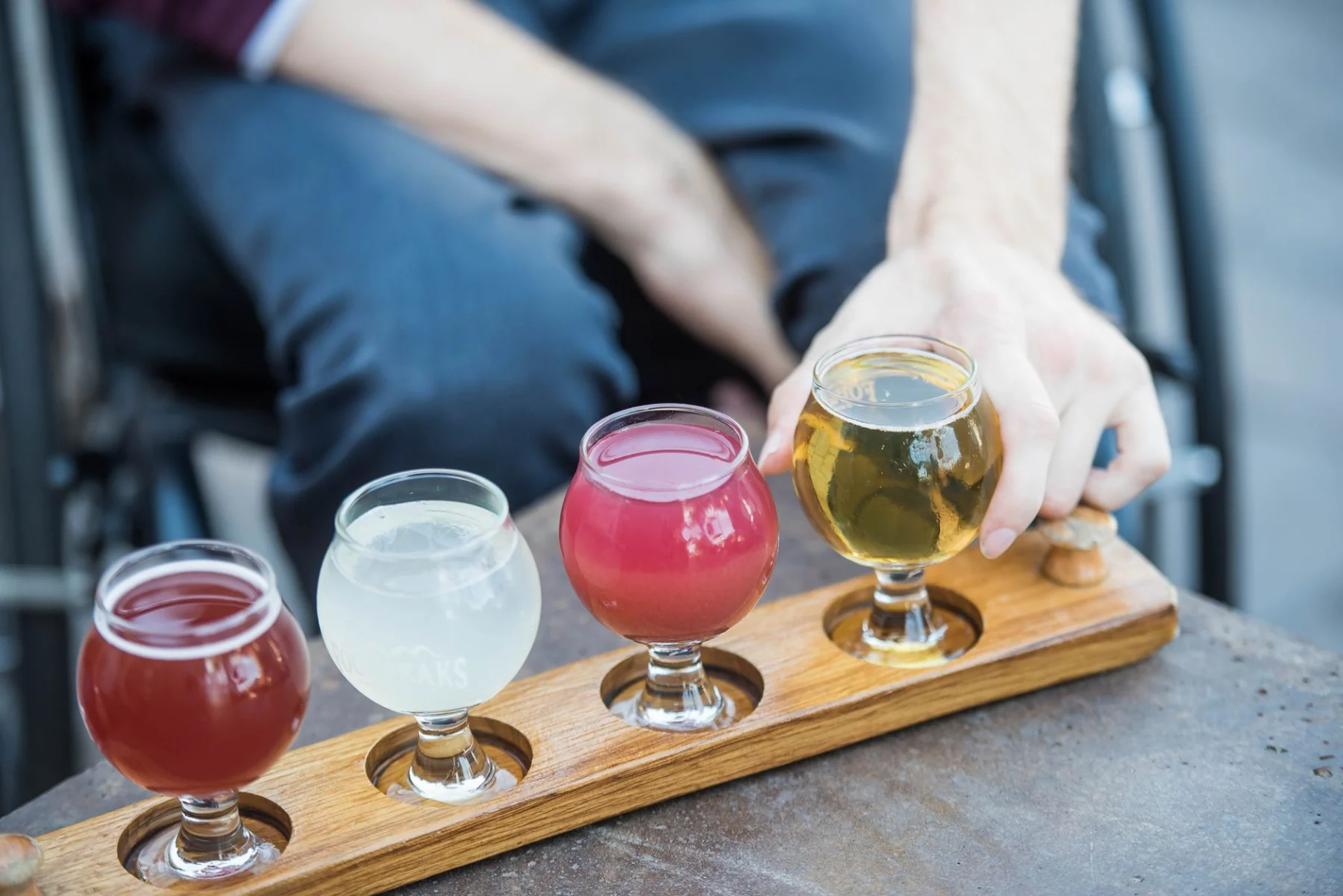 Bandeja para cata de cerveza