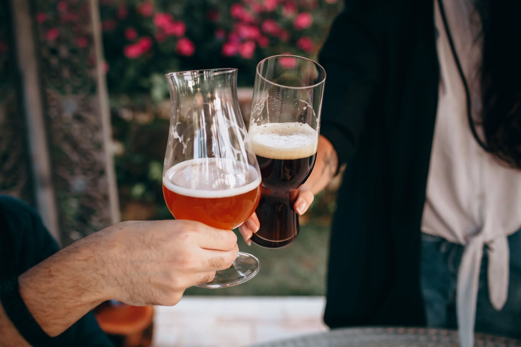 Copas para servir diferentes cervezas